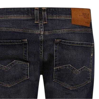 Blue - Lifestyle - Replay Mens Anbass Cotton Comfort Jeans