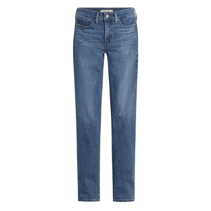 Lapis Gem - Front - Levis Womens-Ladies High Rise Straight Leg Jeans