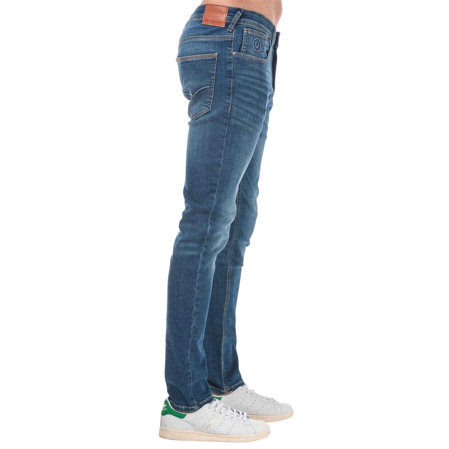 Denim - Side - Duck and Cover Mens Overbug Tapered Jeans