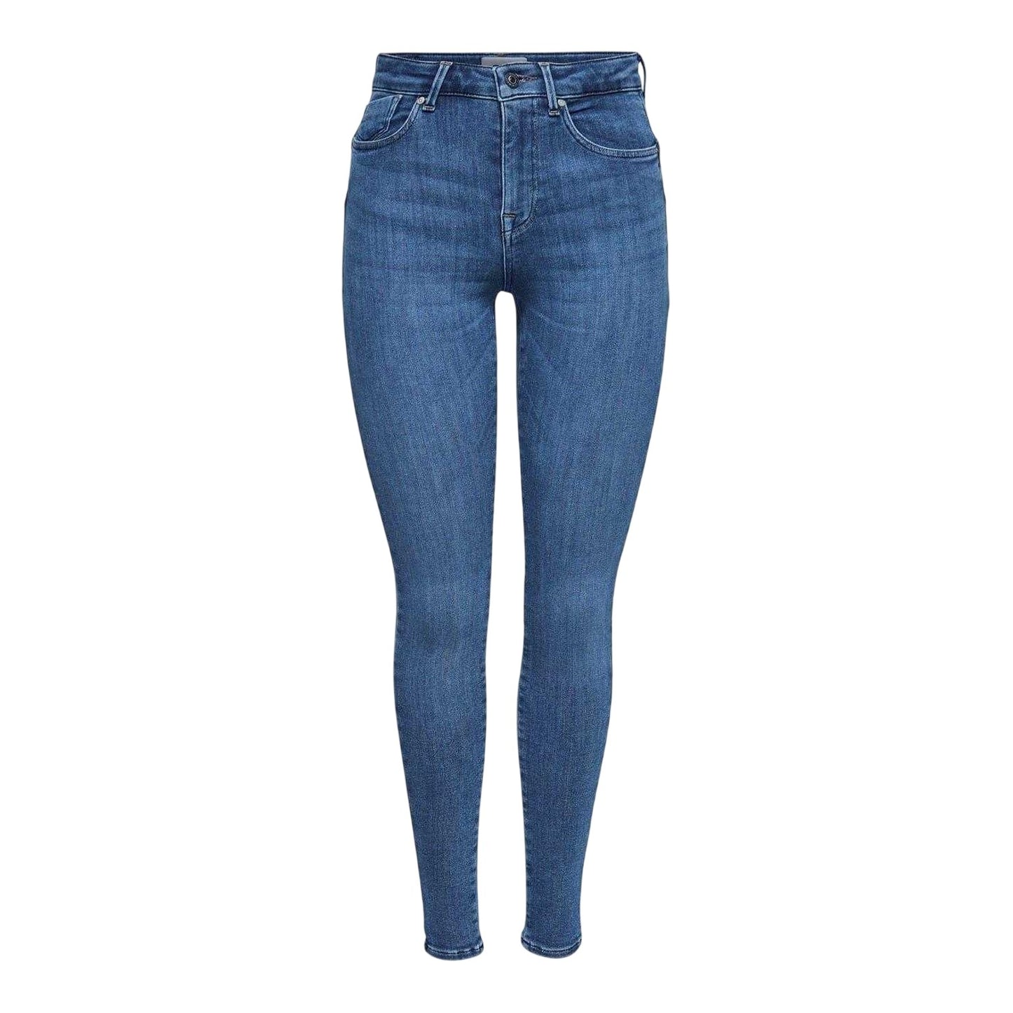 Light Blue - Front - Only Womens-Ladies Plain Skinny Jeans