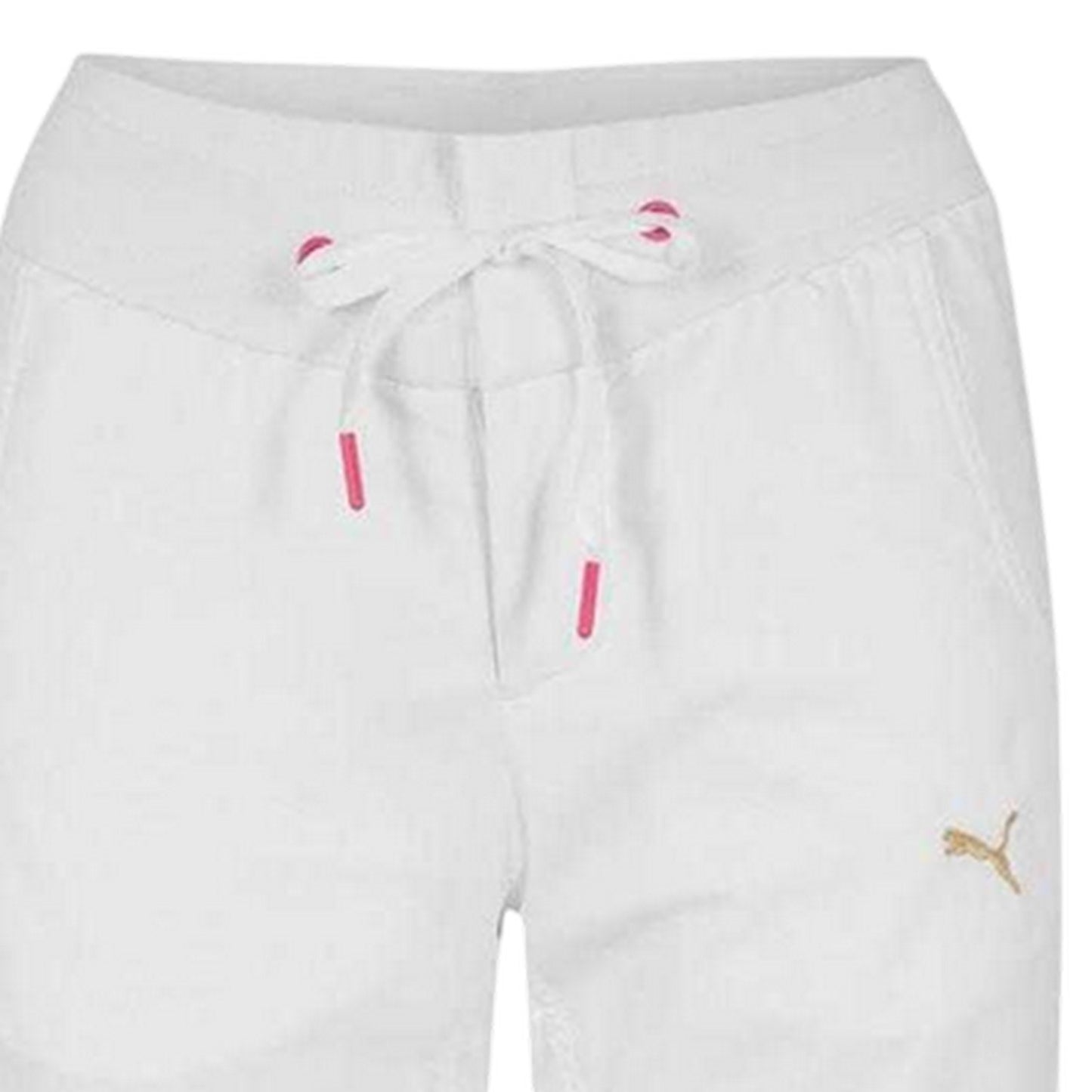 White - Side - Puma Womens-Ladies Woven Trousers