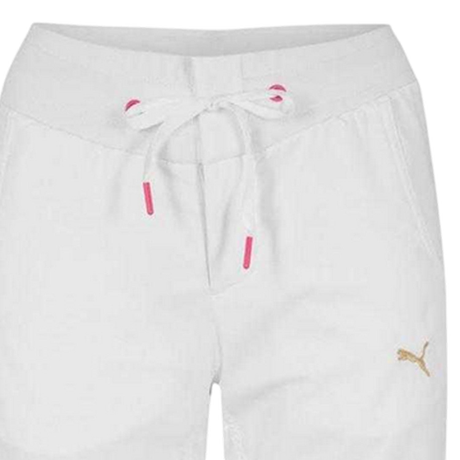 White - Side - Puma Womens-Ladies Woven Trousers