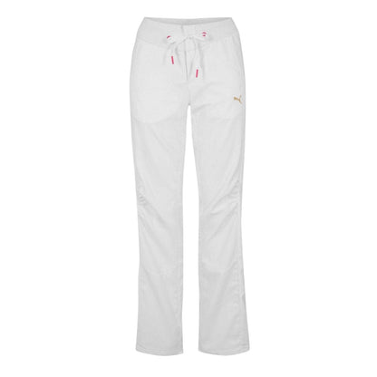 White - Front - Puma Womens-Ladies Woven Trousers