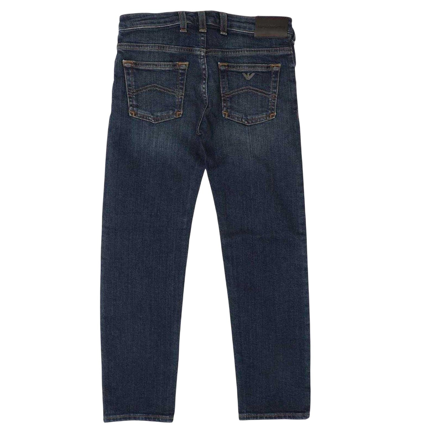 Blue - Back - Emporio Armani Womens-Ladies Jeans