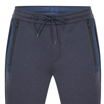Dark Blue - Side - Boss Mens P Lamont Fleece Regular Joggers