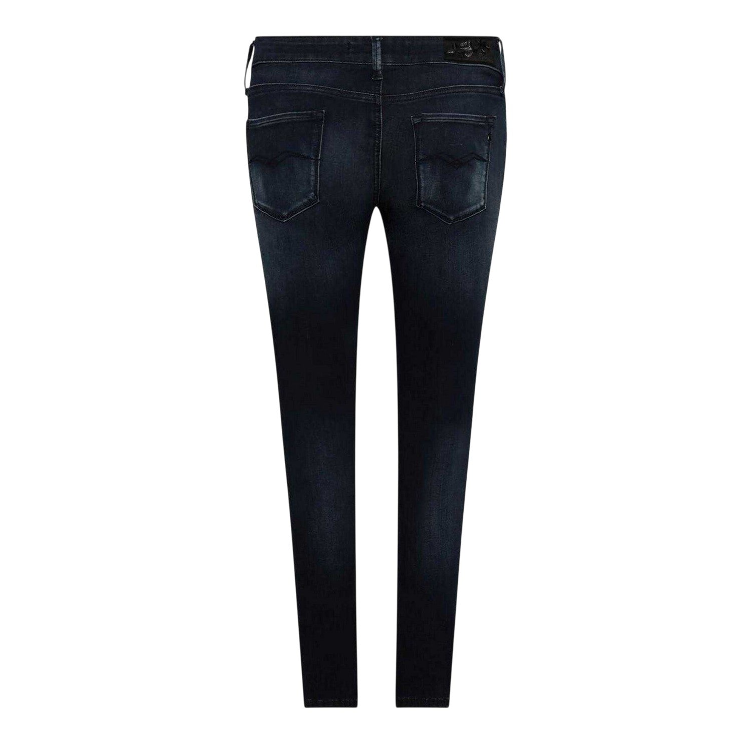 Blue - Front - Replay Womens-Ladies Luz Cotton Skinny Jeans