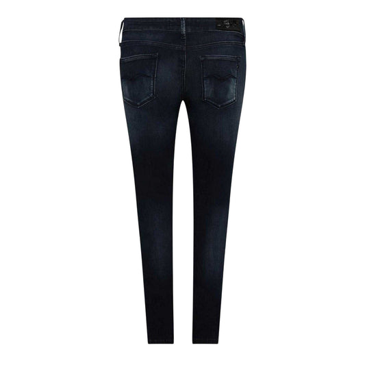 Blue - Front - Replay Womens-Ladies Luz Cotton Skinny Jeans