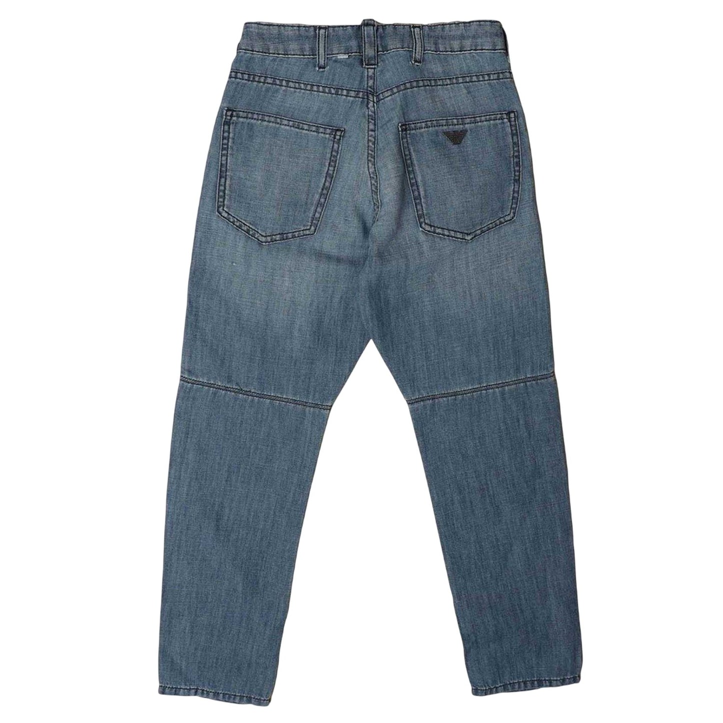 Blue - Back - Emporio Armani Childrens-Kids J04 Jeans