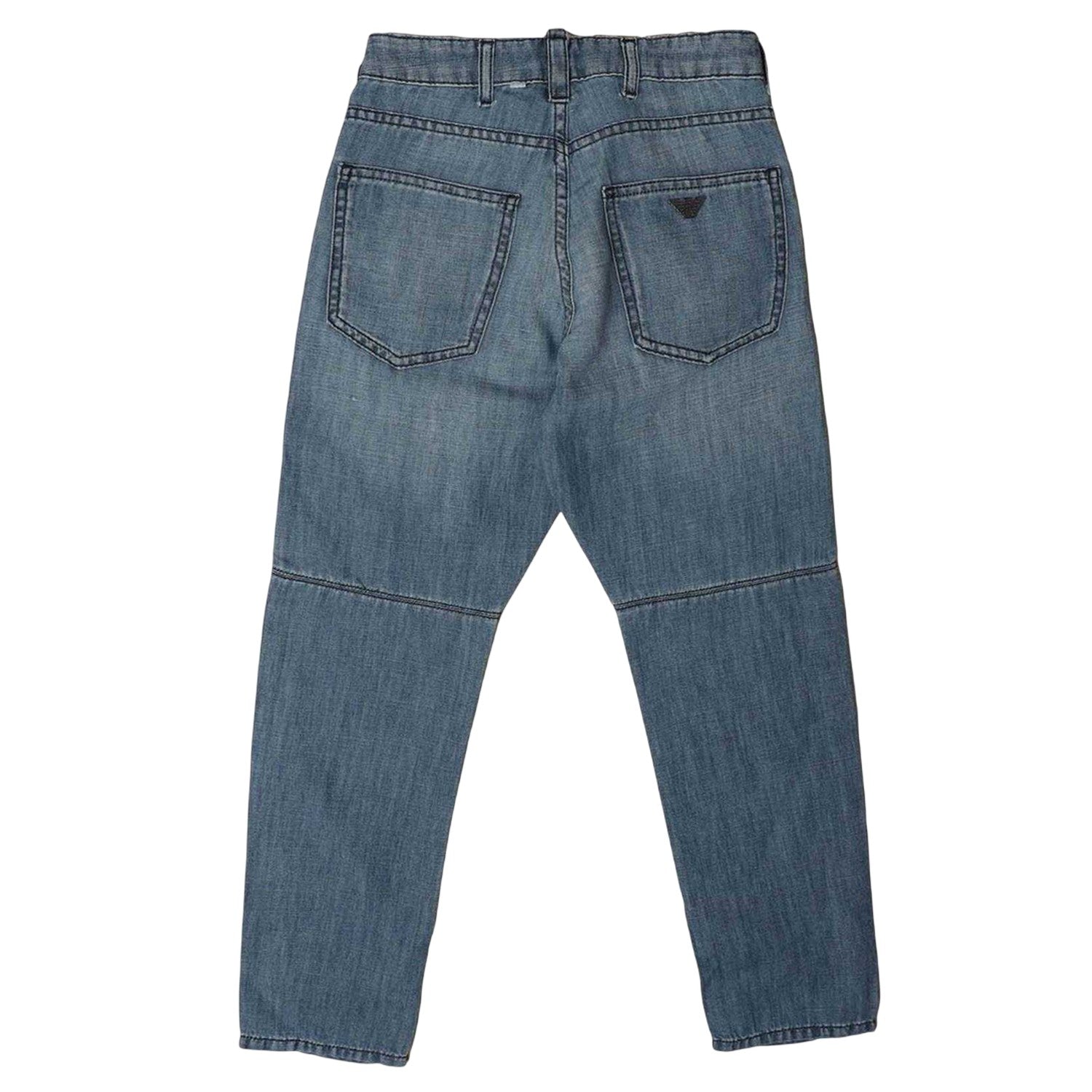 Blue - Back - Emporio Armani Childrens-Kids J04 Jeans