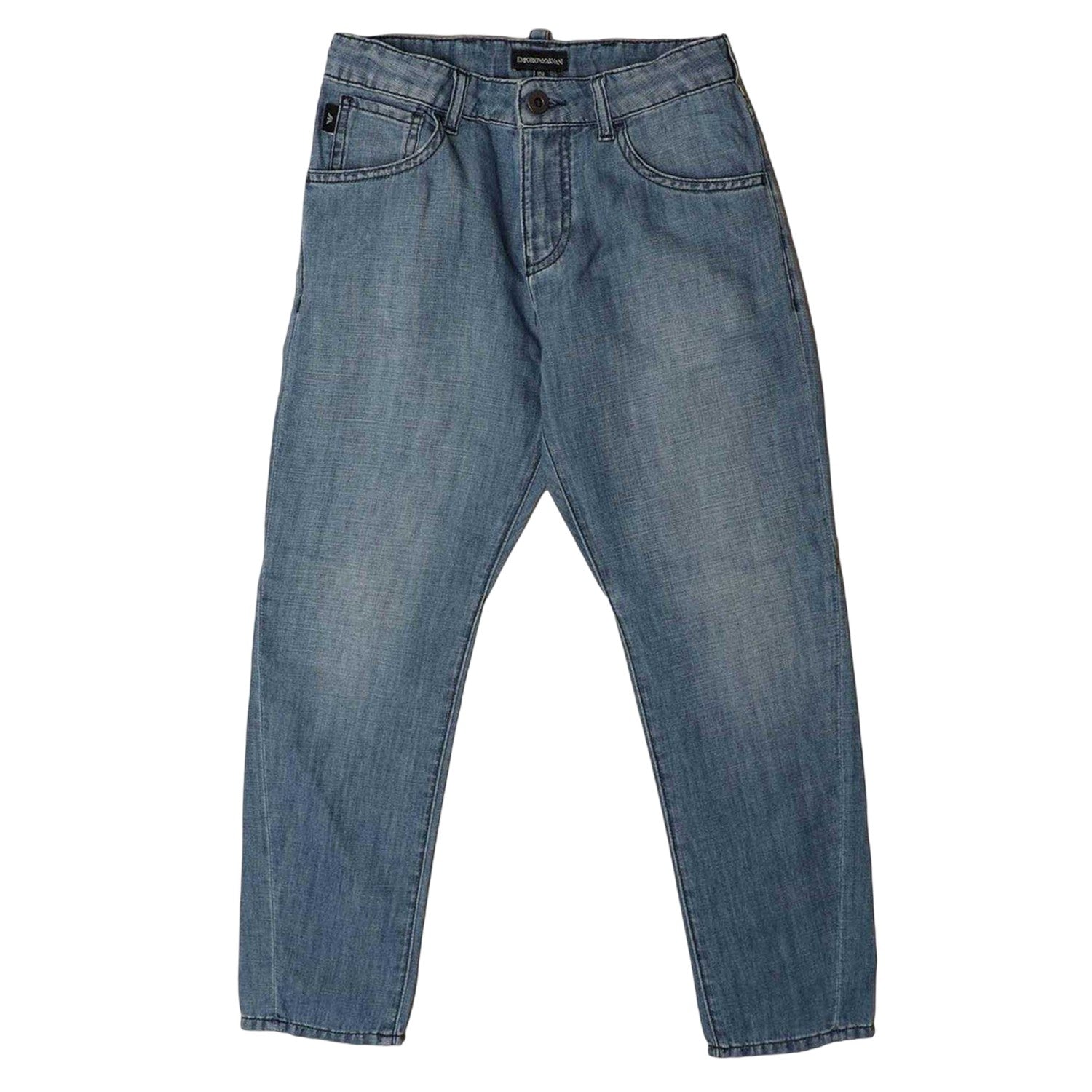 Blue - Front - Emporio Armani Childrens-Kids J04 Jeans