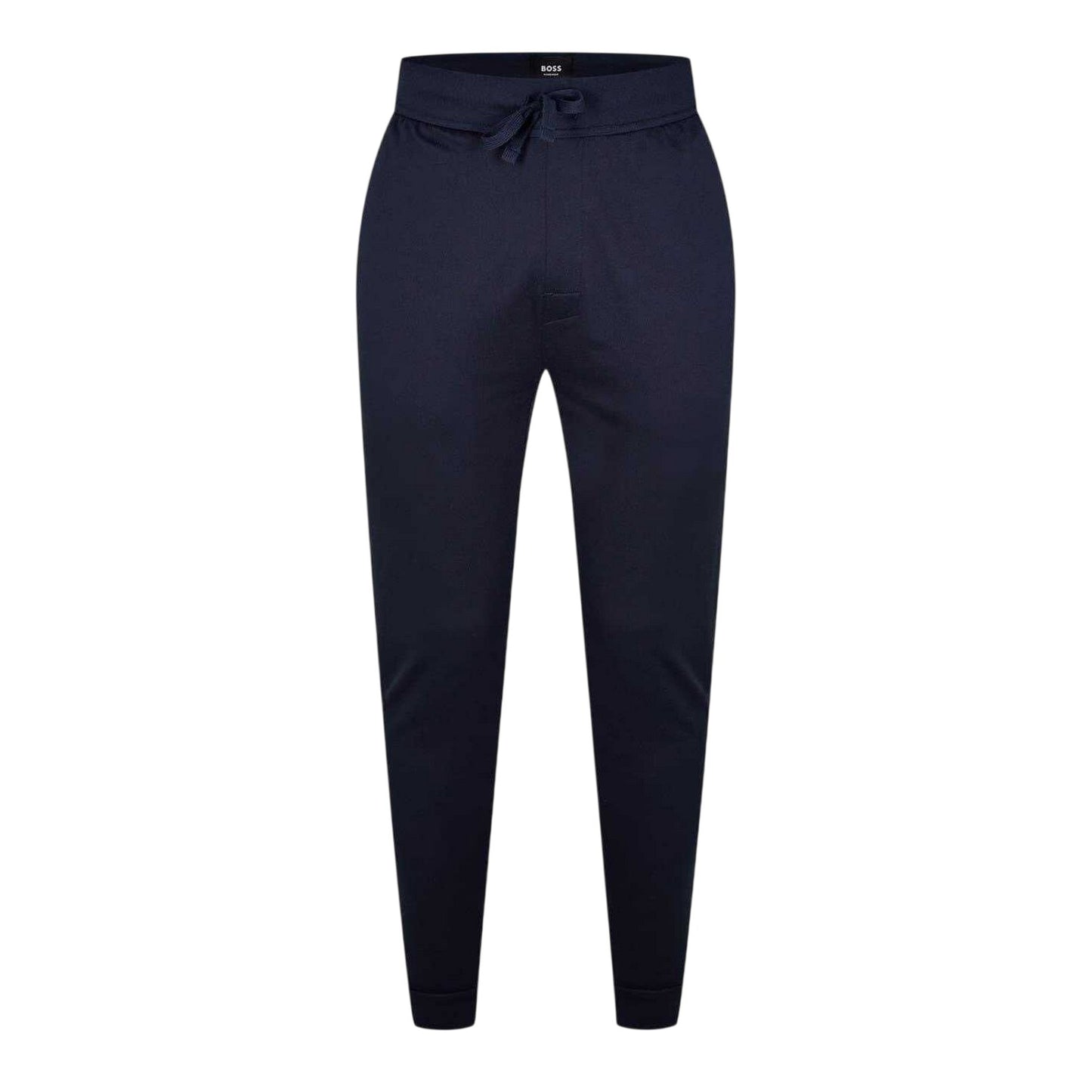 Navy - Front - Boss Mens Authentic French Terry Regular Joggers