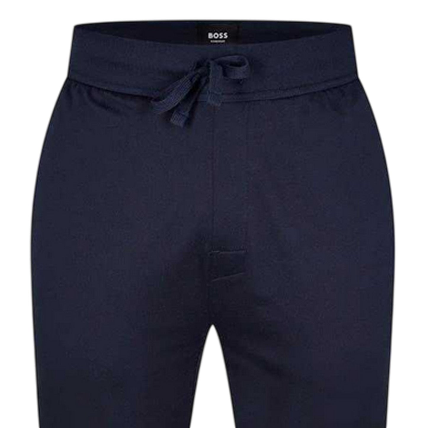Navy - Side - Boss Mens Authentic French Terry Regular Joggers