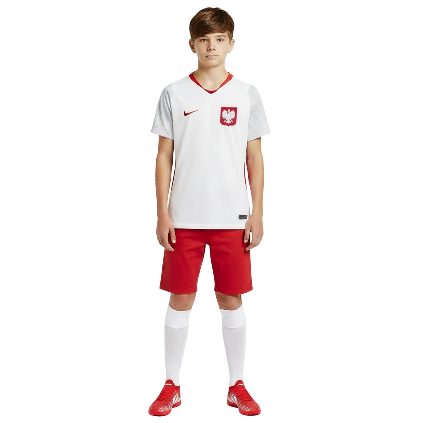 White-Red - Lifestyle - Nike Childrens-Kids Poland World Cup 2026 Football Shirt