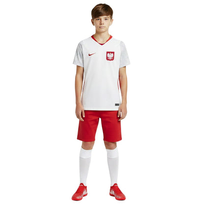 White-Red - Lifestyle - Nike Childrens-Kids Poland World Cup 2026 Football Shirt