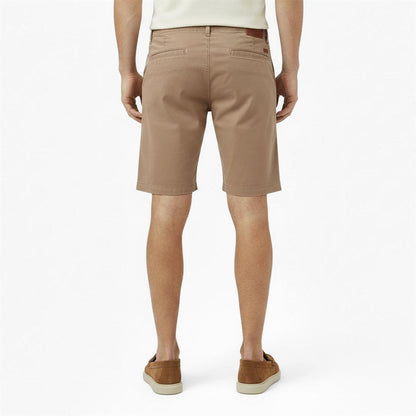 Beige - Side - Boss Mens Plain Slim Chino Shorts