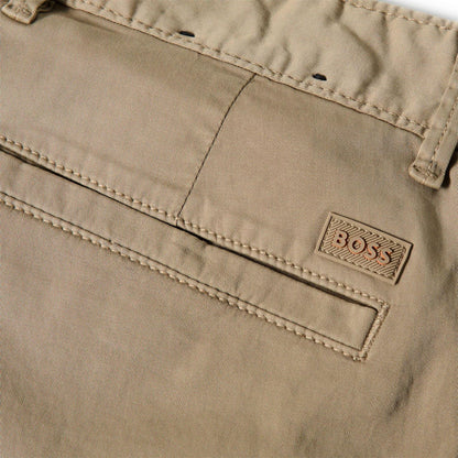 Beige - Lifestyle - Boss Mens Plain Slim Chino Shorts