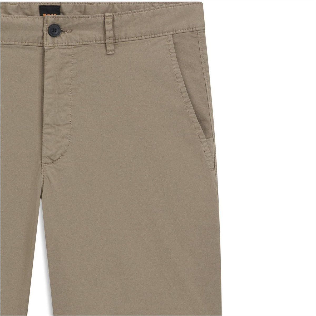 Beige - Pack Shot - Boss Mens Plain Slim Chino Shorts