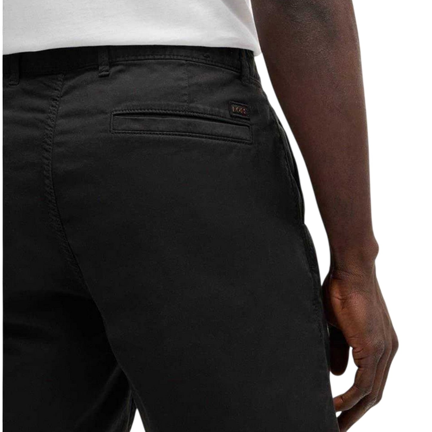 Black - Lifestyle - Boss Mens Plain Slim Chino Shorts