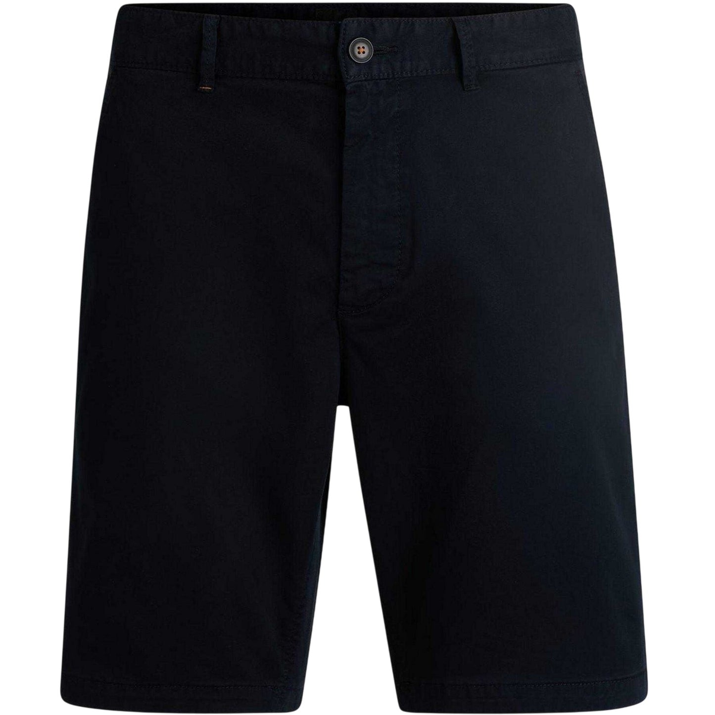 Navy - Front - Boss Mens Plain Slim Chino Shorts
