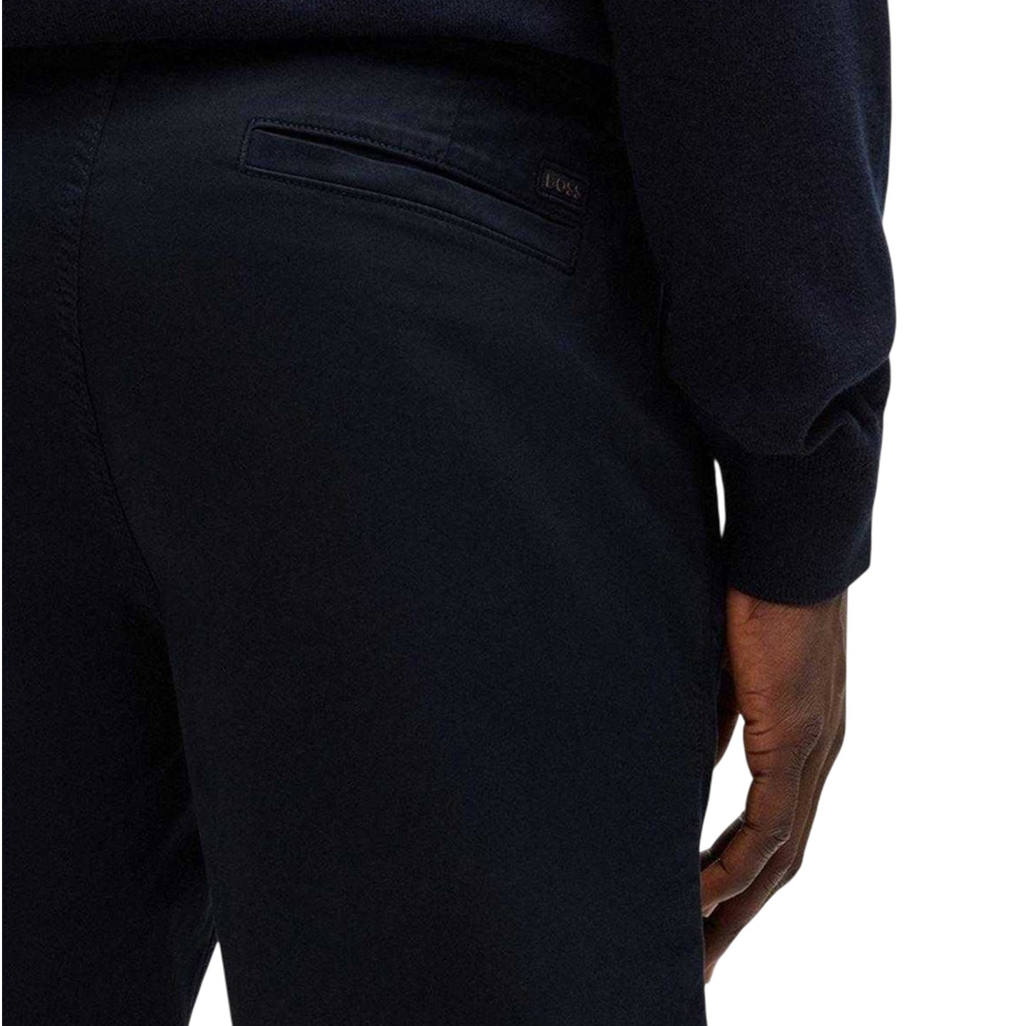 Navy - Lifestyle - Boss Mens Plain Slim Chino Shorts