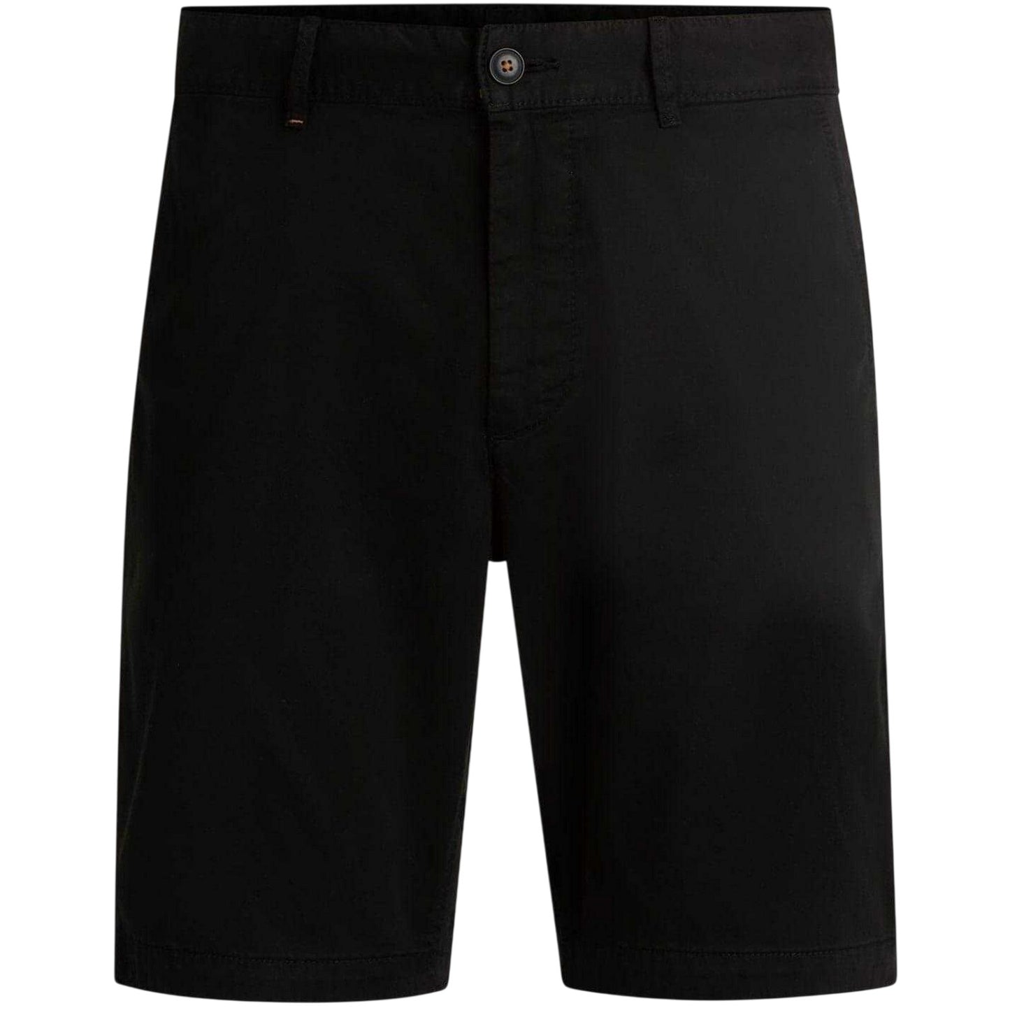 Black - Front - Boss Mens Plain Slim Chino Shorts