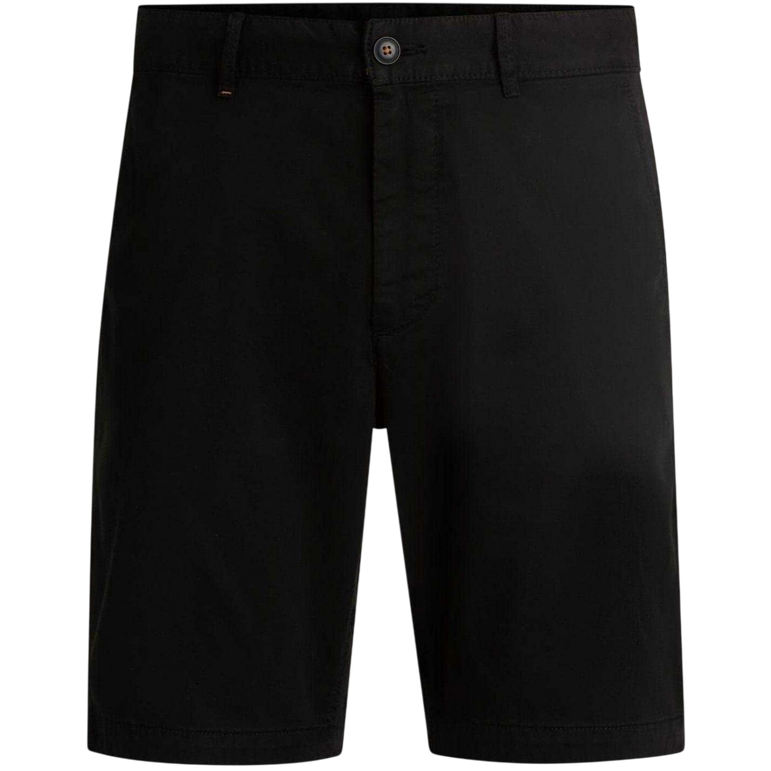 Black - Front - Boss Mens Plain Slim Chino Shorts