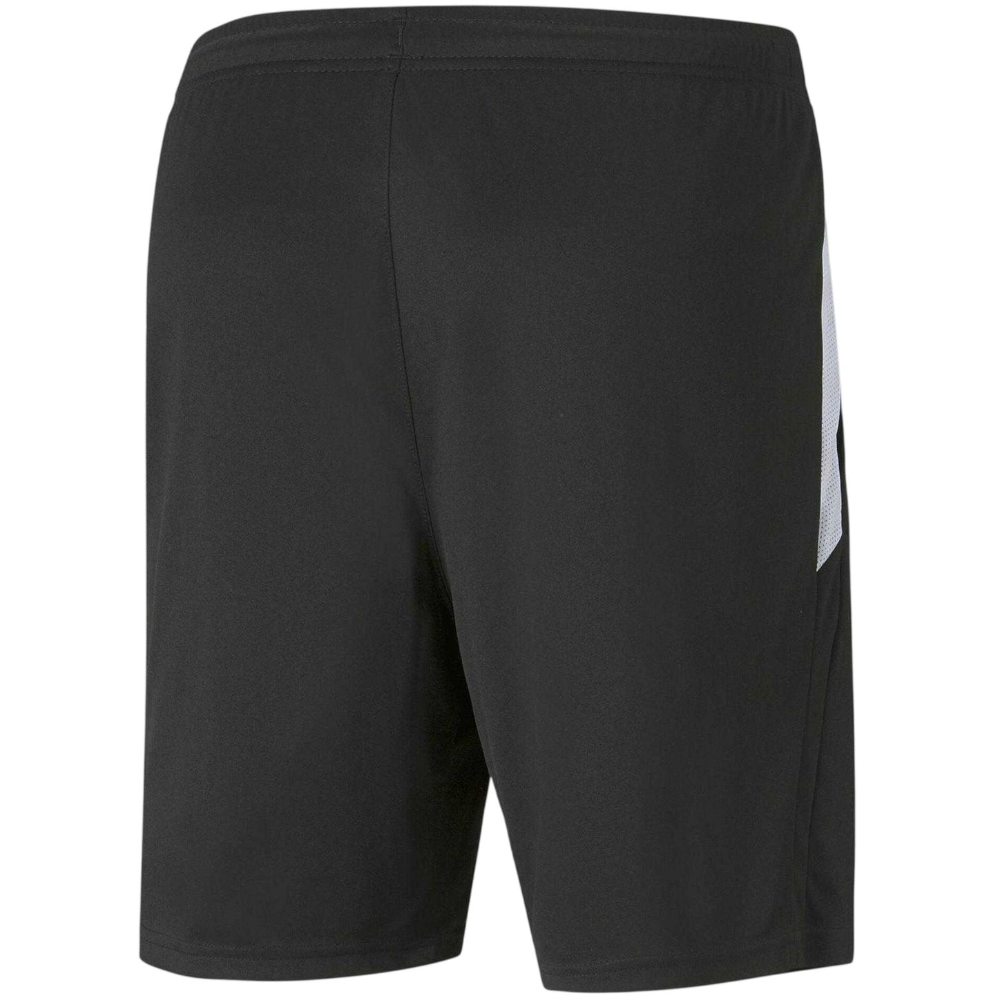 Black-White - Back - Puma Mens TeamLIGA Logo Training Football Shorts