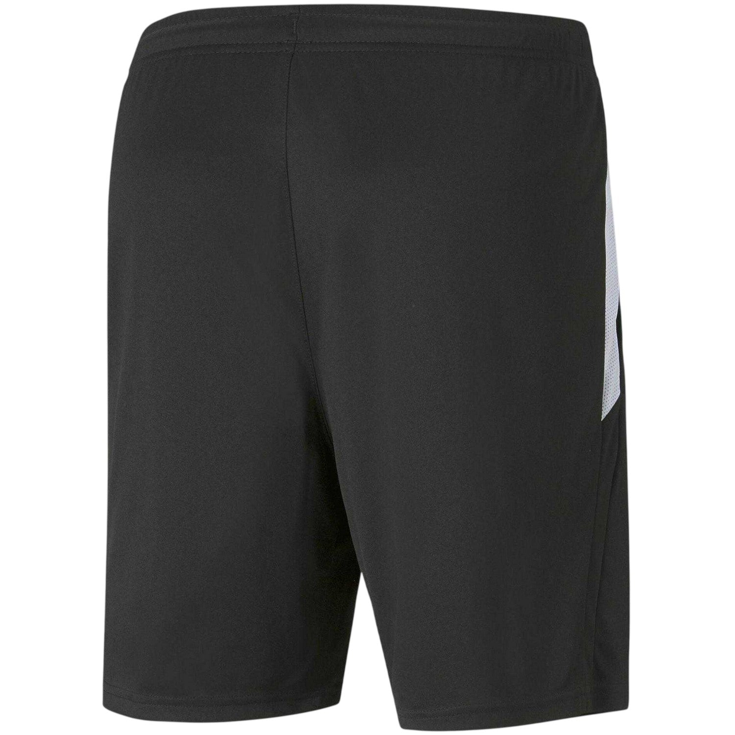 Black-White - Back - Puma Mens TeamLIGA Logo Training Football Shorts