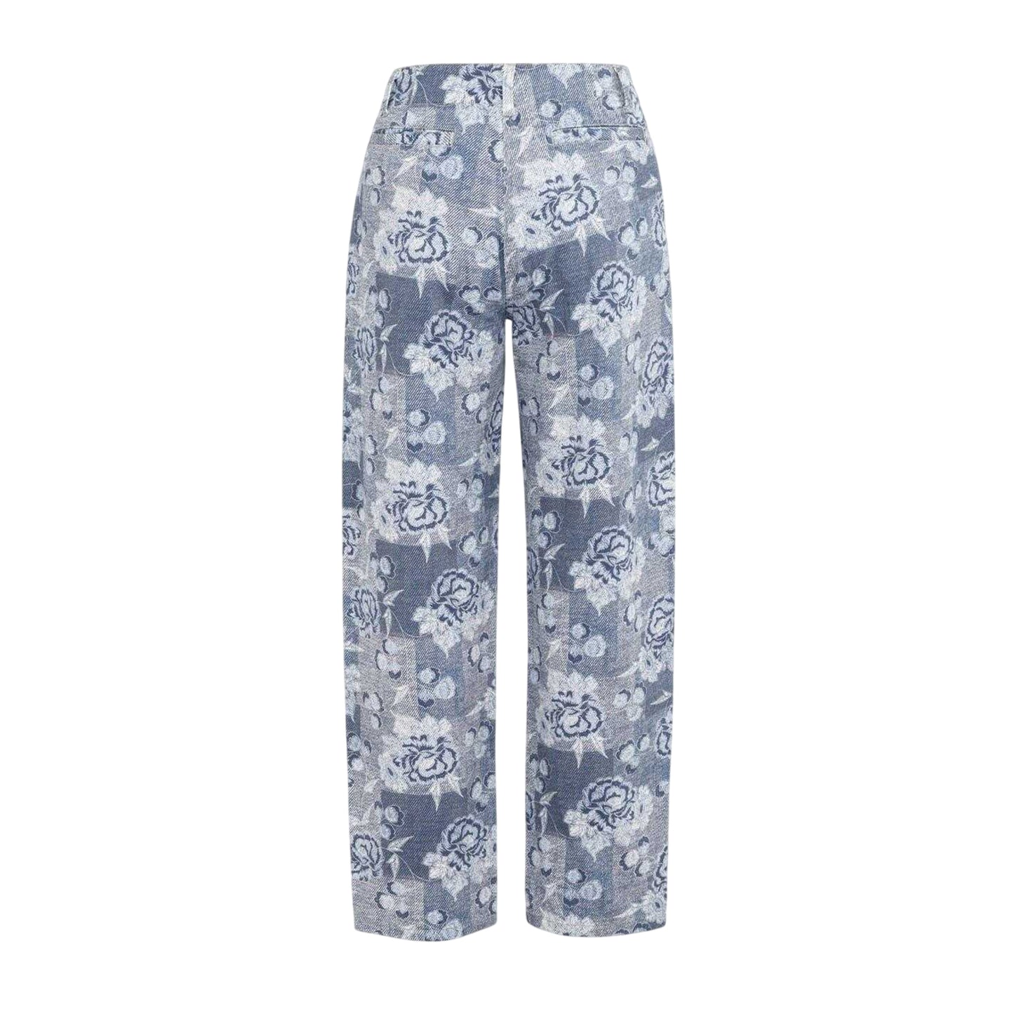 Blue - Back - Firetrap Womens-Ladies Cotton Floral Jeans