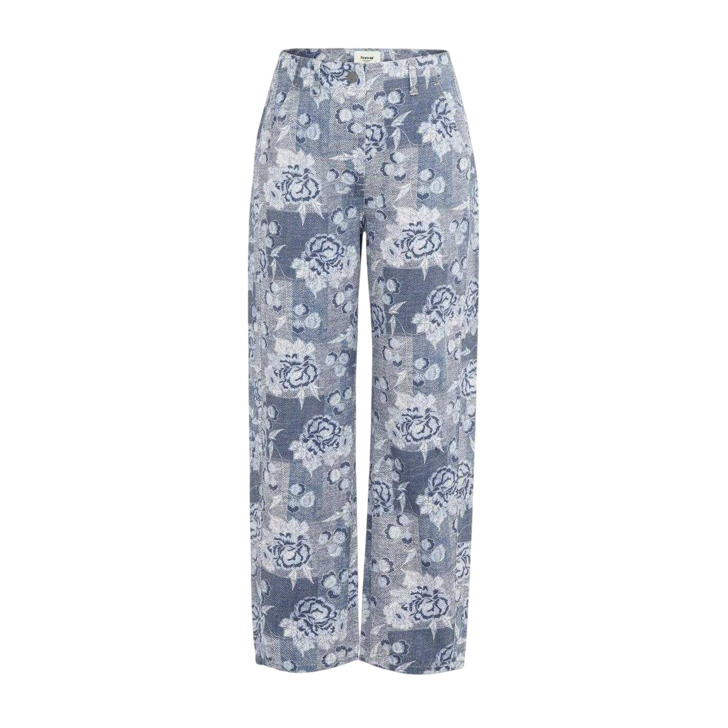 Blue - Front - Firetrap Womens-Ladies Cotton Floral Jeans