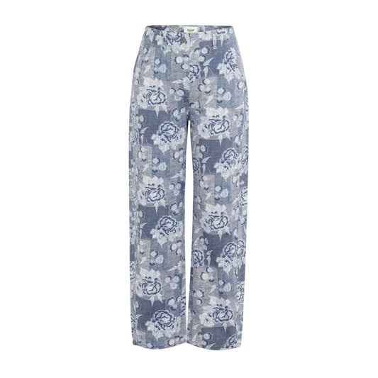 Blue - Front - Firetrap Womens-Ladies Cotton Floral Jeans