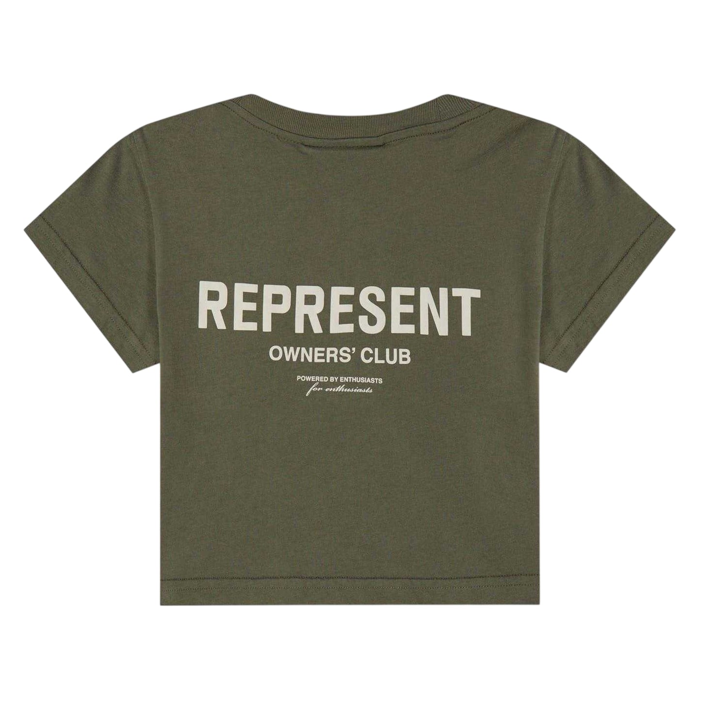 Olive - Back - Represent Childrens-Kids Owners Club T-Shirt