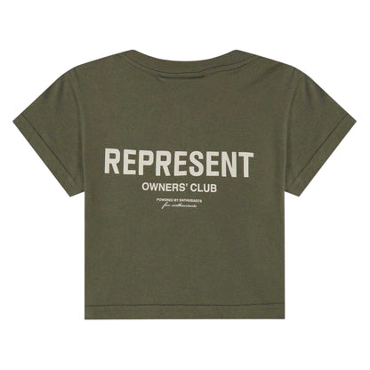Olive - Back - Represent Childrens-Kids Owners Club T-Shirt