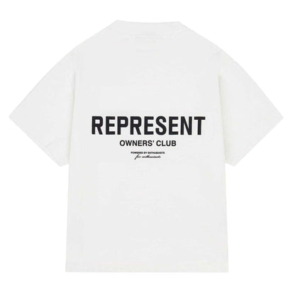 White - Back - Represent Childrens-Kids Owners Club T-Shirt
