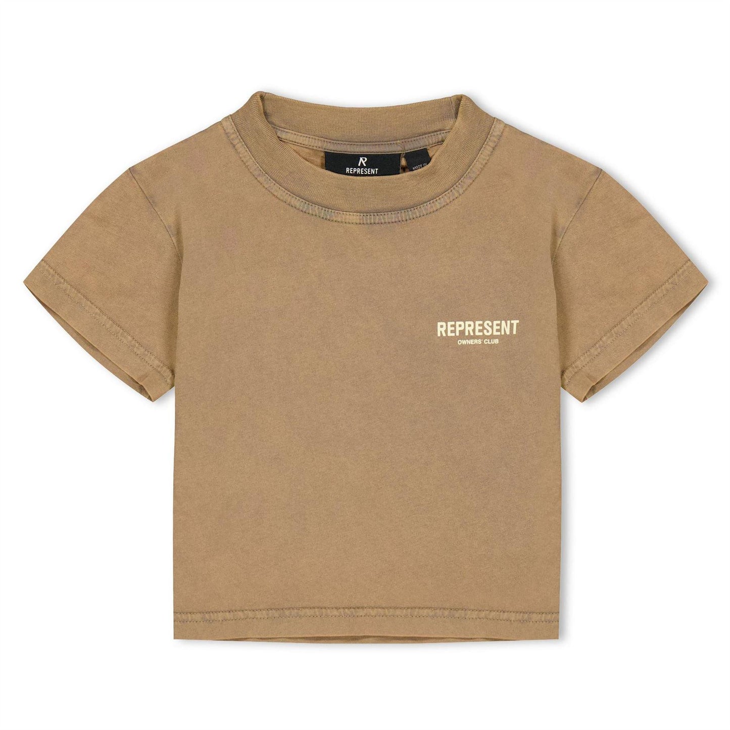 Almond - Front - Represent Childrens-Kids Owners Club T-Shirt