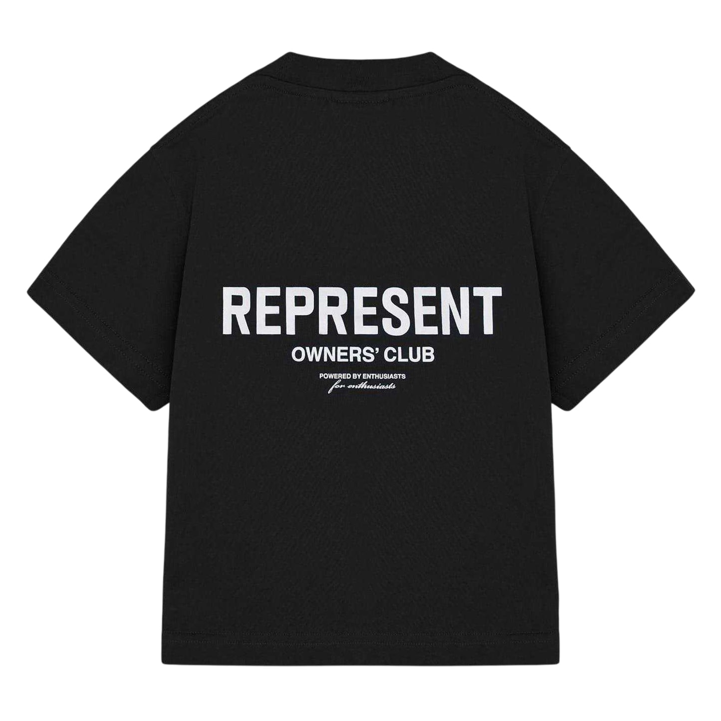 Black - Back - Represent Childrens-Kids Owners Club T-Shirt