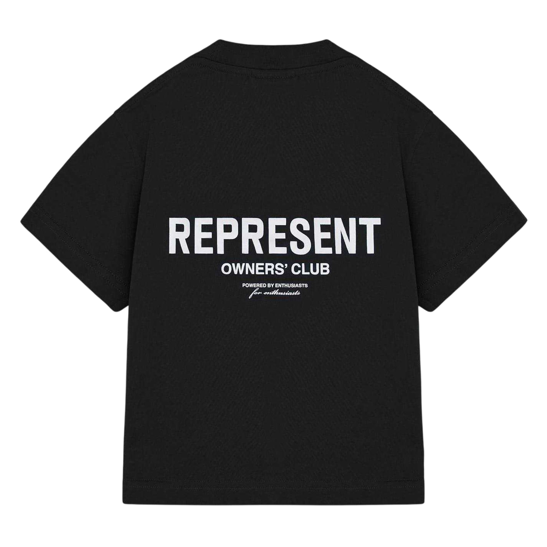 Black - Back - Represent Childrens-Kids Owners Club T-Shirt