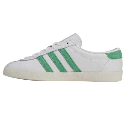 White - Side - Adidas Womens-Ladies Originals Blanc x Sporty & Rich Logo Leather Trainers