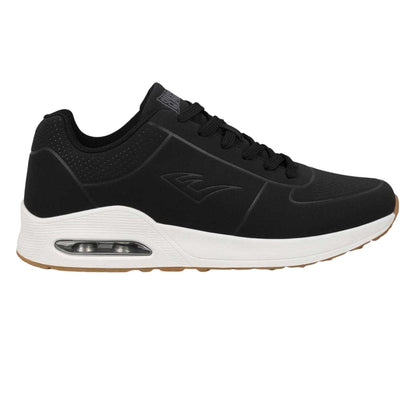 Black-White - Front - Everlast Mens Kaiso Embossed Running Trainers