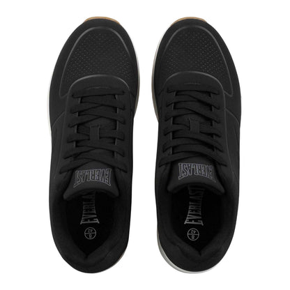 Black-White - Side - Everlast Mens Kaiso Embossed Running Trainers