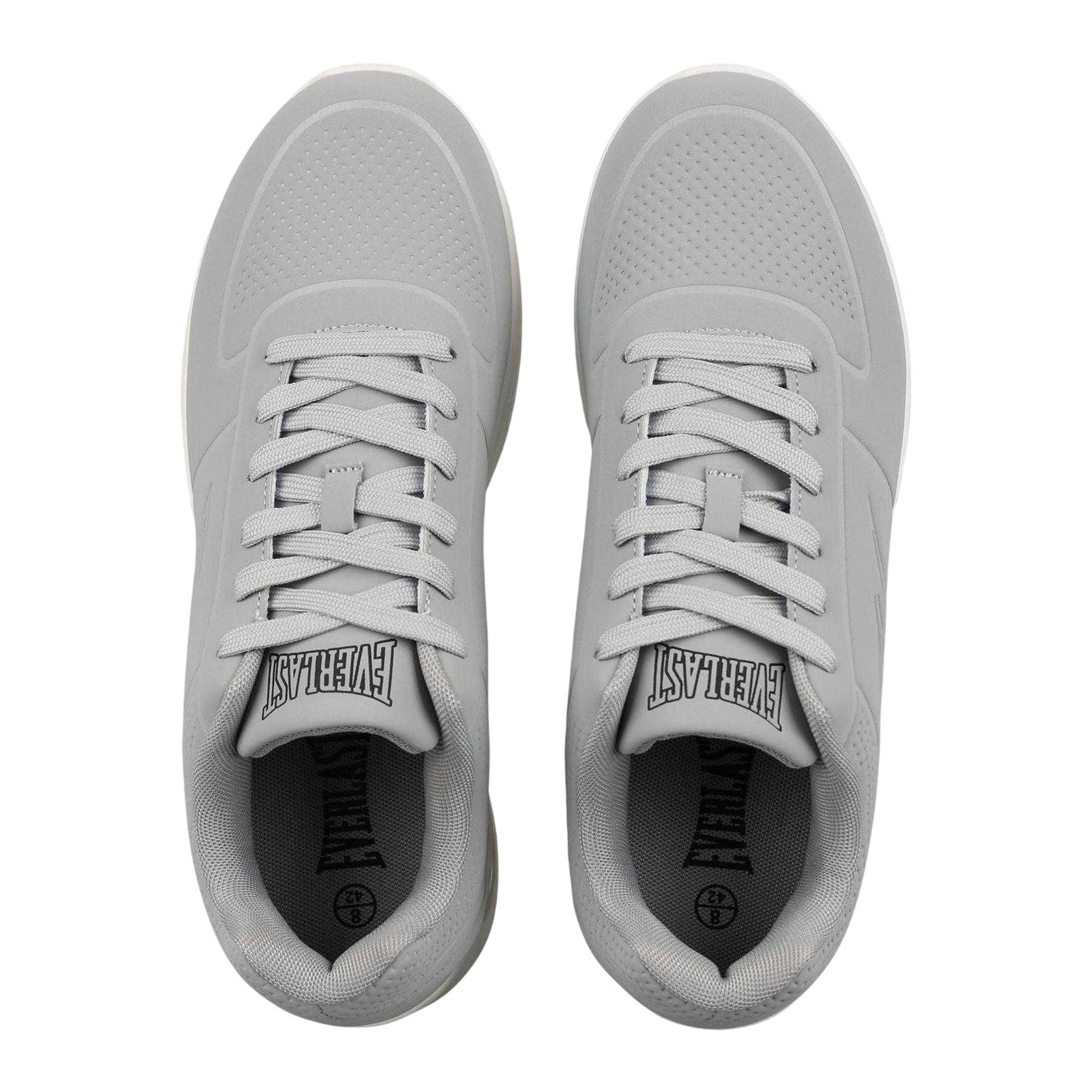 Grey - Side - Everlast Mens Kaiso Embossed Running Trainers