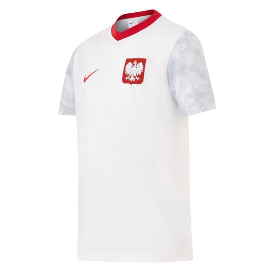 White-Red - Front - Nike Childrens-Kids Poland World Cup 2026 Football Shirt