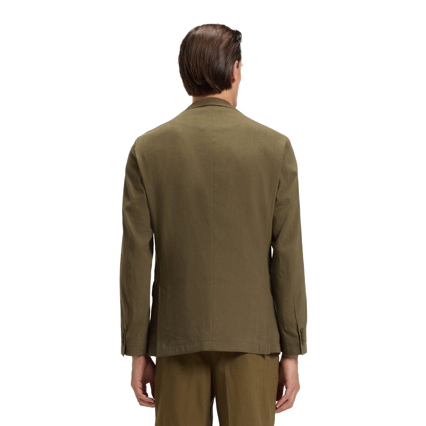 Dark Green - Back - Boss Mens Hanry Single-Breasted Slim Blazer