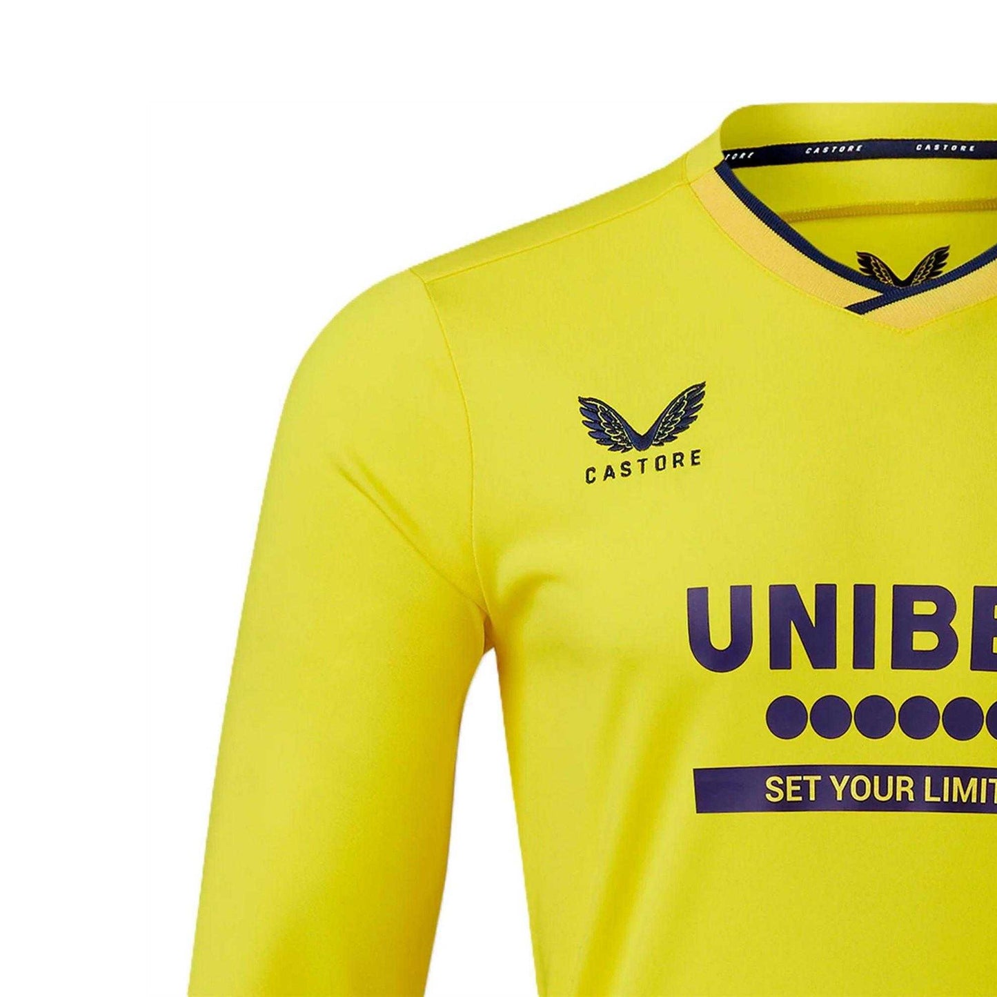 Yellow - Side - Castore Mens Rangers FC Long-Sleeved Goalkeeper Jersey