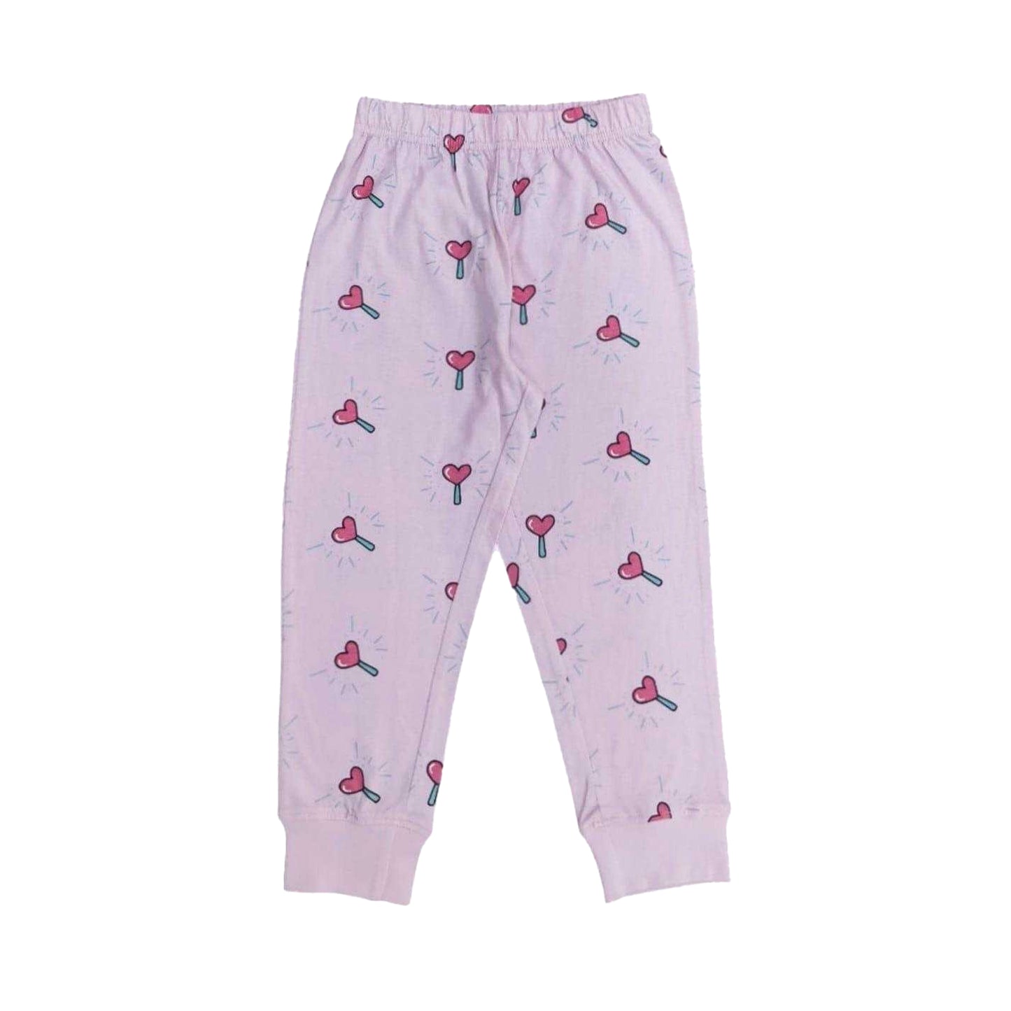 White-Pink - Side - Star Childrens-Kids Make A Wish Pyjama Set