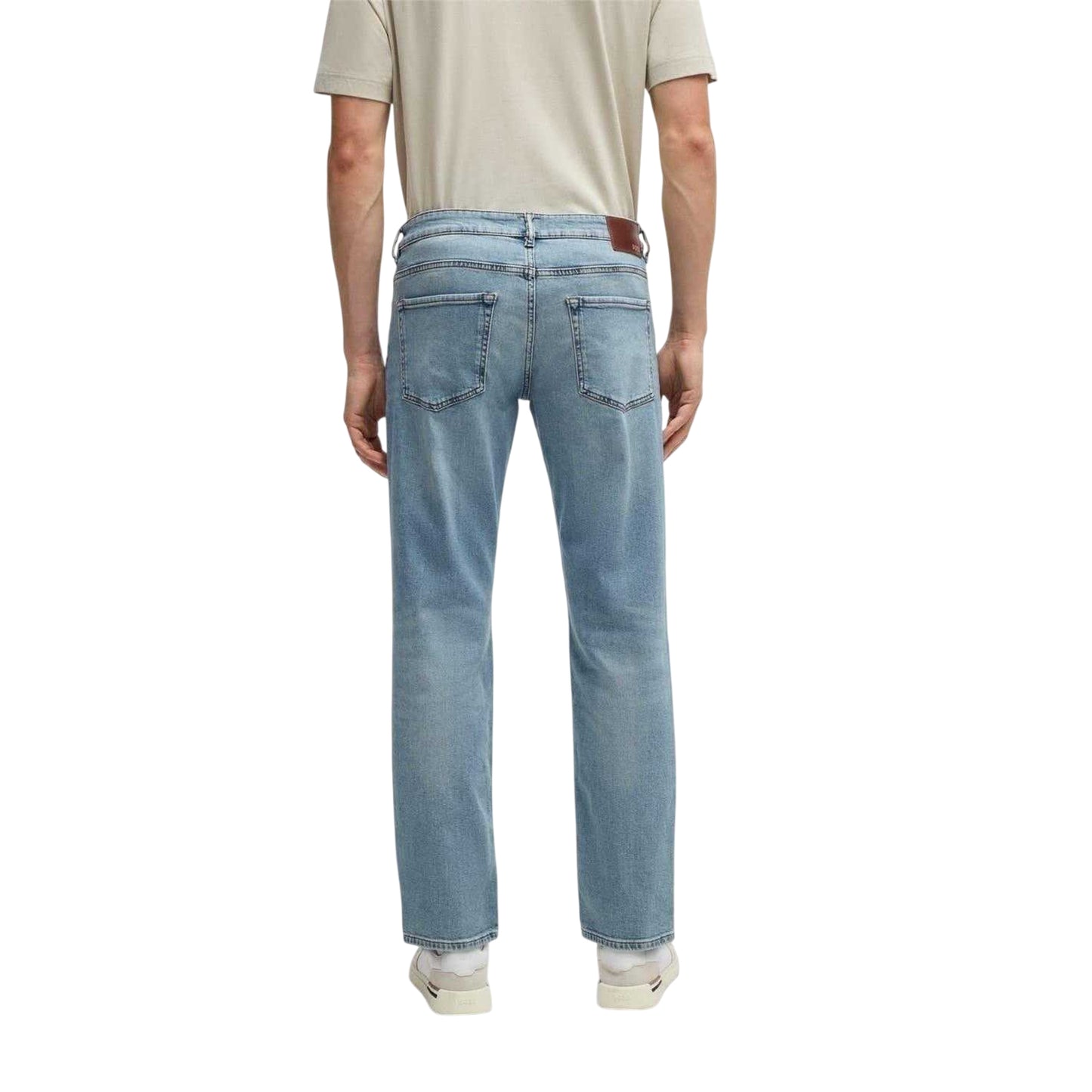 Bright Blue - Back - Boss Mens 5 Pockets Regular Jeans