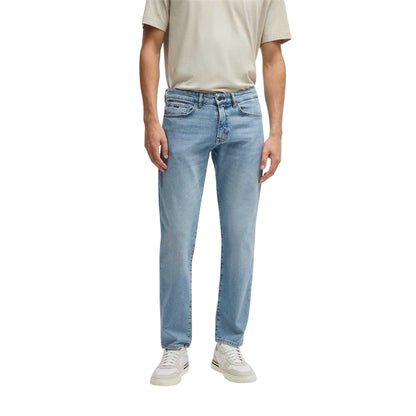 Bright Blue - Side - Boss Mens 5 Pockets Regular Jeans