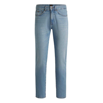 Bright Blue - Front - Boss Mens 5 Pockets Regular Jeans