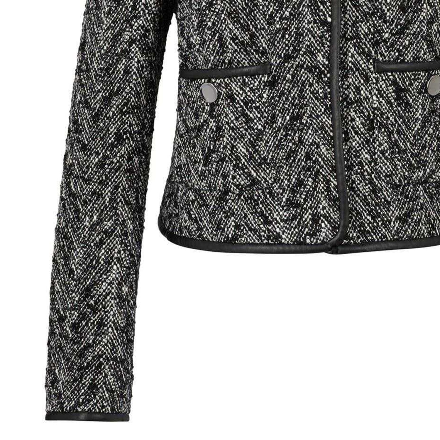 Dark Grey - Side - Boss Womens-Ladies Chevron Regular Suit Jacket