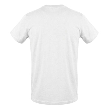 White - Back - Aquascutum Mens Crest Cotton T-Shirt